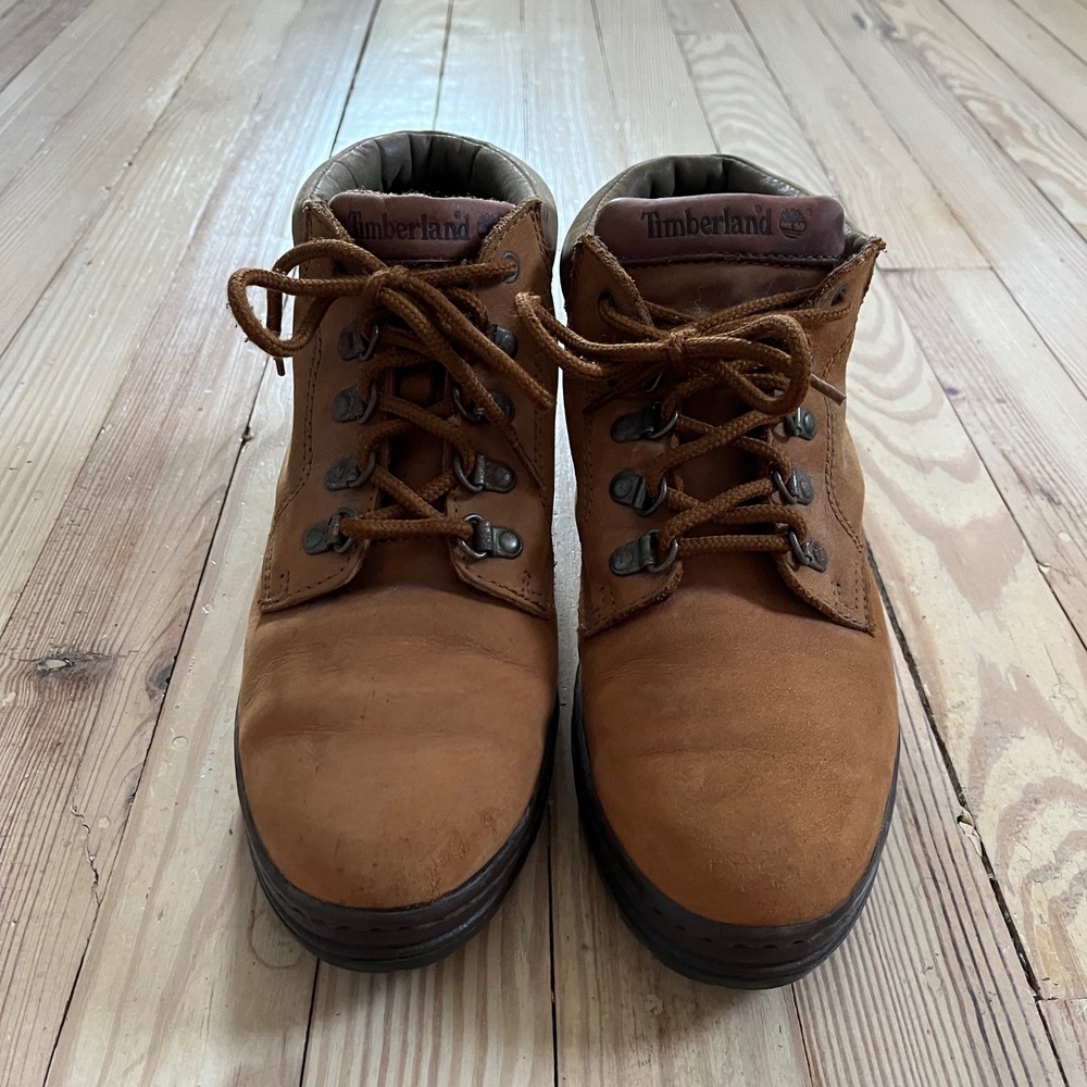 Timberland 69538 Womens Wheat Leather Waterproof Ankle Hiking Boots Size 9.5 - Picture 2 of 9